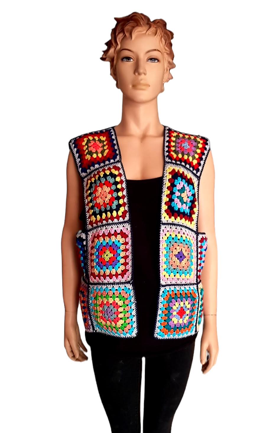 1970s Vintage style crochet&nbsp;waist-coat